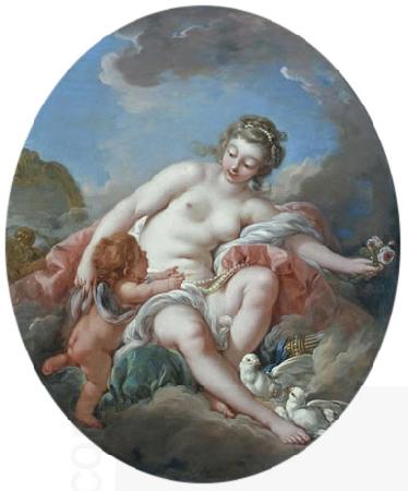 Francois Boucher Venus Restraining Cupid